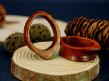 Load image into Gallery viewer, Blood Wood Geometric Teardrop Tunnels