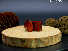 Load image into Gallery viewer, Blood Wood Tall Teardrop Plugs