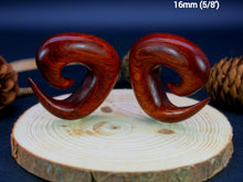 Load image into Gallery viewer, Blood Wood Tri Spirals