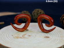 Load image into Gallery viewer, Blood Wood Tri Spirals
