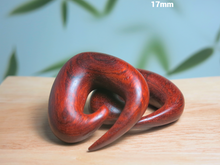 Load image into Gallery viewer, Blood Wood Tri Spirals