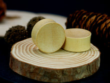 Load image into Gallery viewer, Hevea Wood Concave Plugs