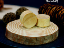 Load image into Gallery viewer, Hevea Wood Concave Plugs