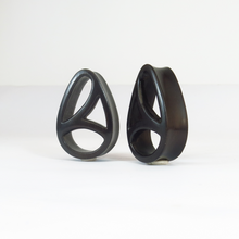 Load image into Gallery viewer, Art Nouveau Dark Raintree Teardrop Plugs 7