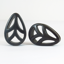 Load image into Gallery viewer, Art Nouveau Dark Raintree Teardrop Plugs 9