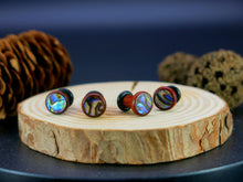 Load image into Gallery viewer, Precision Small Gauge Blood Wood Single Flare Plugs with Abalone Shell