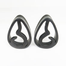 Load image into Gallery viewer, Art Nouveau Dark Raintree Teardrop Plugs 1