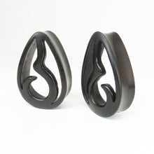 Load image into Gallery viewer, Art Nouveau Dark Raintree Teardrop Plugs 1