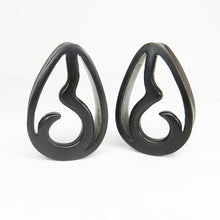 Load image into Gallery viewer, Art Nouveau Dark Raintree Teardrop Plugs 1