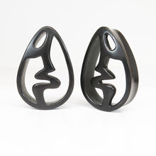 Load image into Gallery viewer, Art Nouveau Dark Raintree Teardrop Plugs 11
