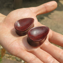 Load image into Gallery viewer, Blood Wood Classic Concave Teardrop Plugs