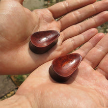 Load image into Gallery viewer, Blood Wood Concave Tall Teardrop Plugs
