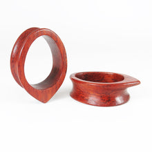 Load image into Gallery viewer, Blood Wood Geometric Teardrop Tunnels