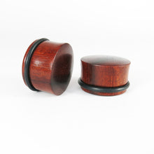 Load image into Gallery viewer, Blood Wood Single Flare Plugs