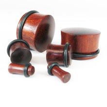 Load image into Gallery viewer, Blood Wood Single Flare Plugs