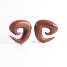 Load image into Gallery viewer, Red Wood Spiral Gauges