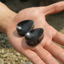 Load image into Gallery viewer, Buffalo Horn Classic Concave Teardrop Plugs
