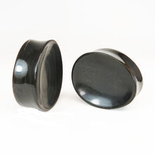 Load image into Gallery viewer, Buffalo Horn Concave Oval Teardrop Plugs