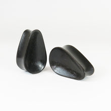 Load image into Gallery viewer, Dark Raintree Concave Tall Teardrop Plugs