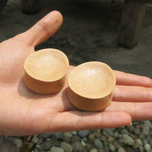 Load image into Gallery viewer, Hevea Wood Concave Oval Teardrop Plugs