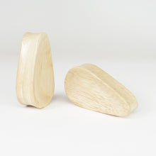 Load image into Gallery viewer, Hevea Wood Concave Tall Teardrop Plugs