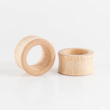 Load image into Gallery viewer, Hevea Wood Double Flared Tunnels