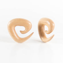 Load image into Gallery viewer, White Wood Spiral Gauges
