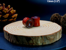 Load image into Gallery viewer, Blood Wood Carved Plugs
