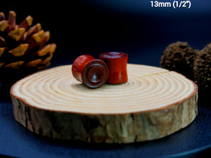 Blood Wood Carved Plugs