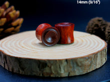 Load image into Gallery viewer, Blood Wood Carved Plugs
