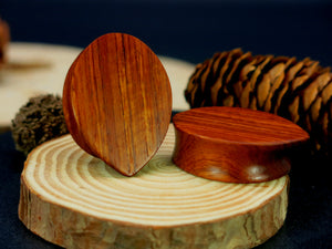 Blood Wood Classic Geometric Teardrop Plugs