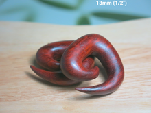 Load image into Gallery viewer, Blood Wood Tri Spirals