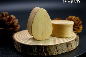 Hevea Wood Classic Teardrop Plugs