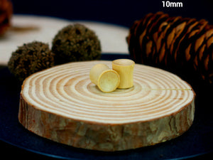 Hevea Wood Concave Plugs