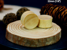 Load image into Gallery viewer, Hevea Wood Concave Plugs
