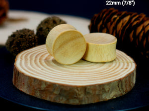 Hevea Wood Concave Plugs