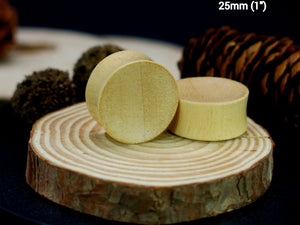 Hevea Wood Concave Plugs