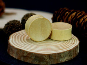 Hevea Wood Concave Plugs