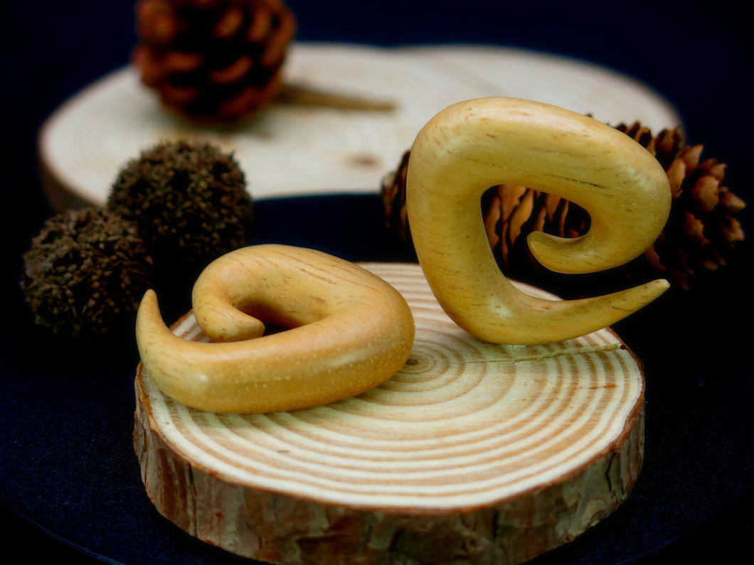 Hevea Wood Tri Spirals