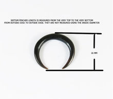 Load image into Gallery viewer, Buffalo Horn Septum Pinchers Sharp Ends