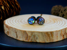 Load image into Gallery viewer, Precision Small Gauge Coconut Palm Single Flare Plugs with Abalone Shell
