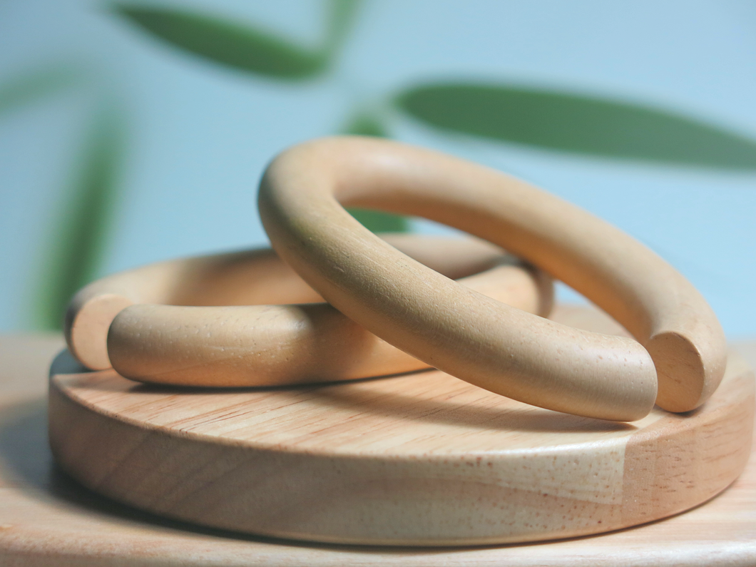 Hevea Wood Oval Hoops