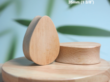 Load image into Gallery viewer, Hevea Wood Classic Teardrop Plugs

