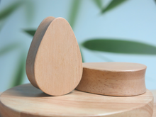 Load image into Gallery viewer, Hevea Wood Classic Teardrop Plugs
