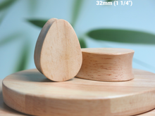 Load image into Gallery viewer, Hevea Wood Classic Teardrop Plugs
