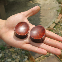Load image into Gallery viewer, Blood Wood Concave Oval Teardrop Plugs