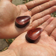 Load image into Gallery viewer, Blood Wood Concave Tall Teardrop Plugs

