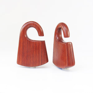 Red Wood Hmong Ear Weights
