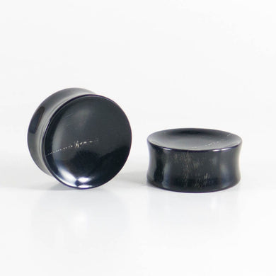 Buffalo Horn Double Flared Concave Plugs