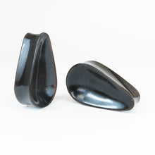 Load image into Gallery viewer, Buffalo Horn Concave Tall Teardrop Plugs